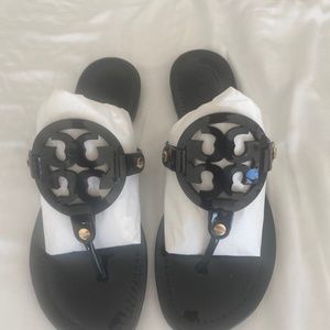 Tory Burch patent leather sandals